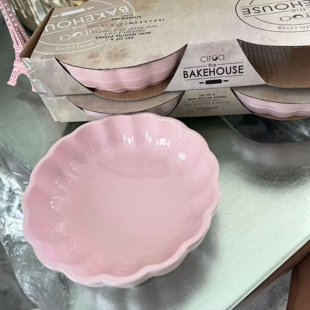 New Set of 4 Mini quiche dishes